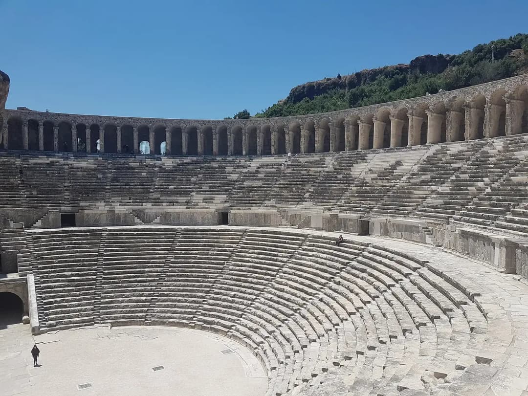 The ancient theatre at Aspendos near Antalya