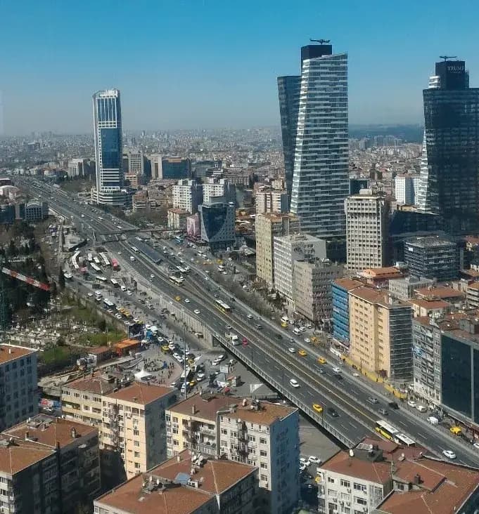 Şişli çevresinden bir görünüm